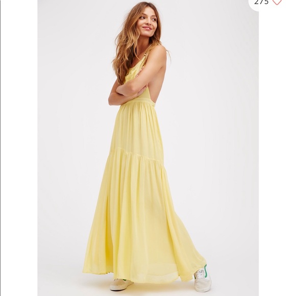 Yellow Overall Jumper Maxi Dress Free 
